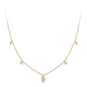 Breathtaking Diamond 18K Yellow Gold Necklace for Her