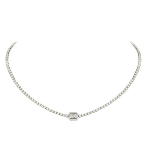 Breathtaking Diamond 18K White Gold Necklace for Her