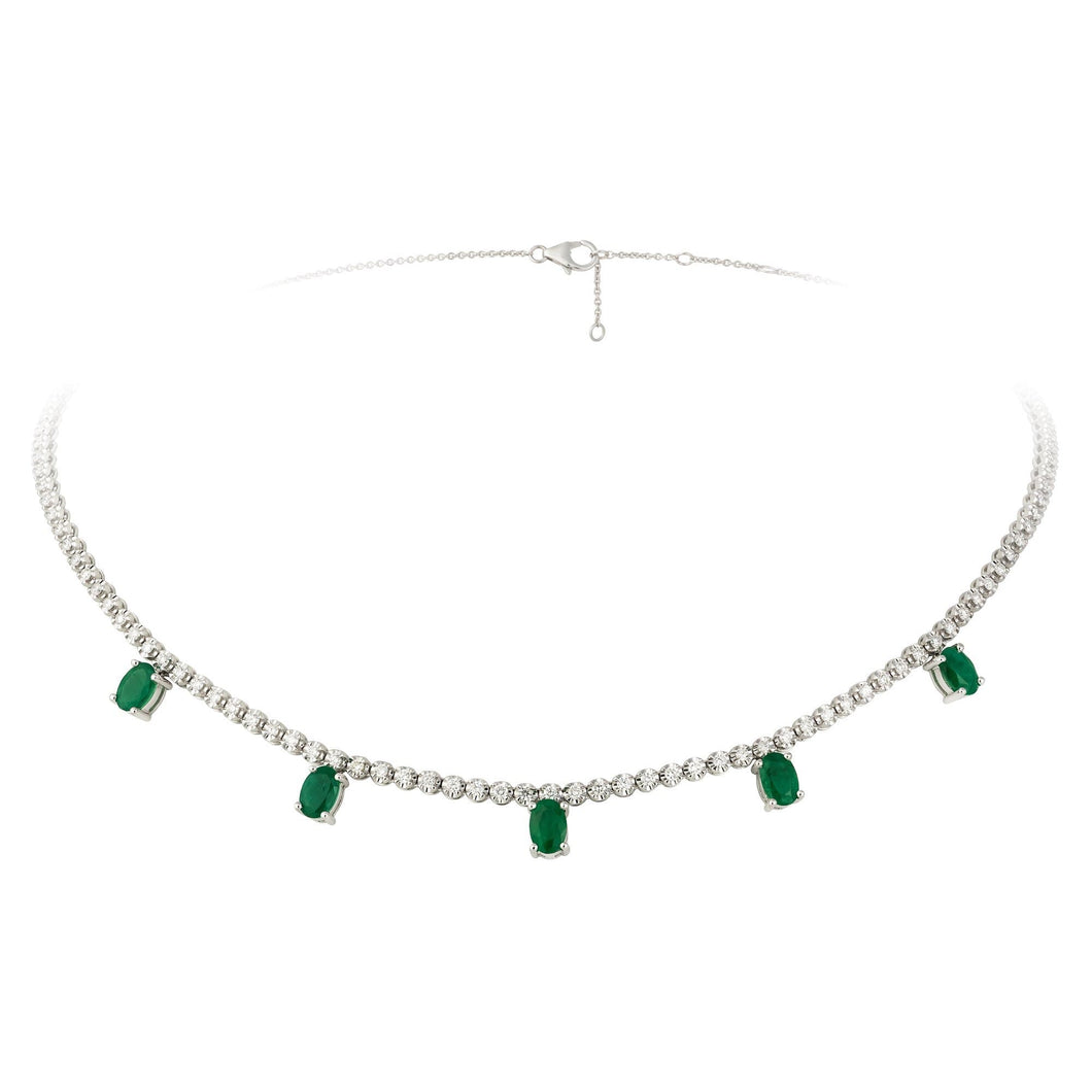 Breathtaking Diamond 18K White Gold Necklace for Her