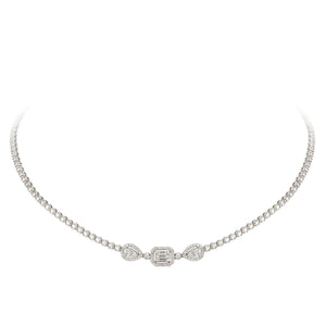 Breathtaking Diamond 18K White Gold Necklace for Her