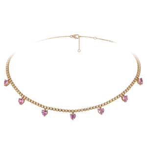 Breathtaking Diamond 18K Rose Gold Necklace for Her