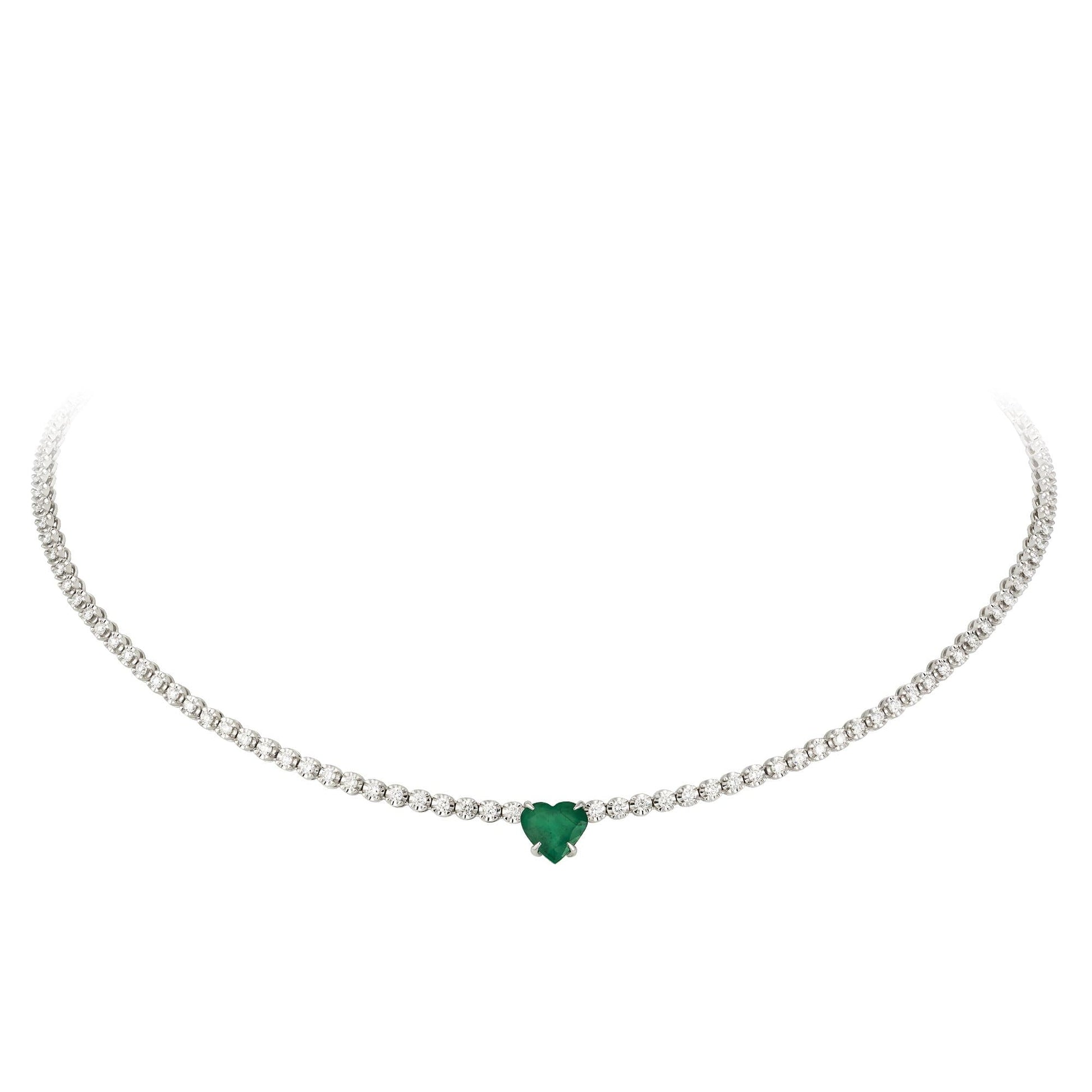 Breathtaking Diamond 18K White Gold Necklace for Her