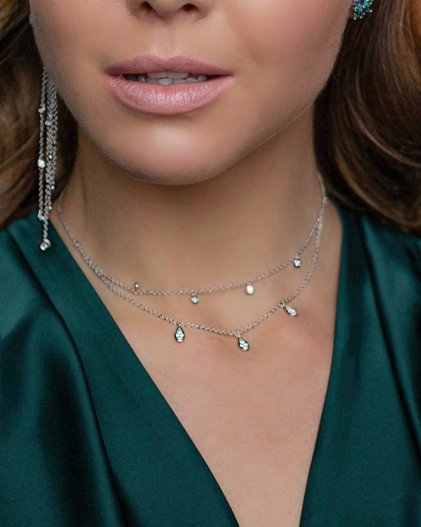 Double Fine Silver Necklace