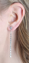 Load image into Gallery viewer, Fine Long Circle Chain Earrings
