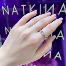 Load image into Gallery viewer, Minimalistic Chain Silver Ring
