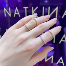Load image into Gallery viewer, Double Chain Silver Ring
