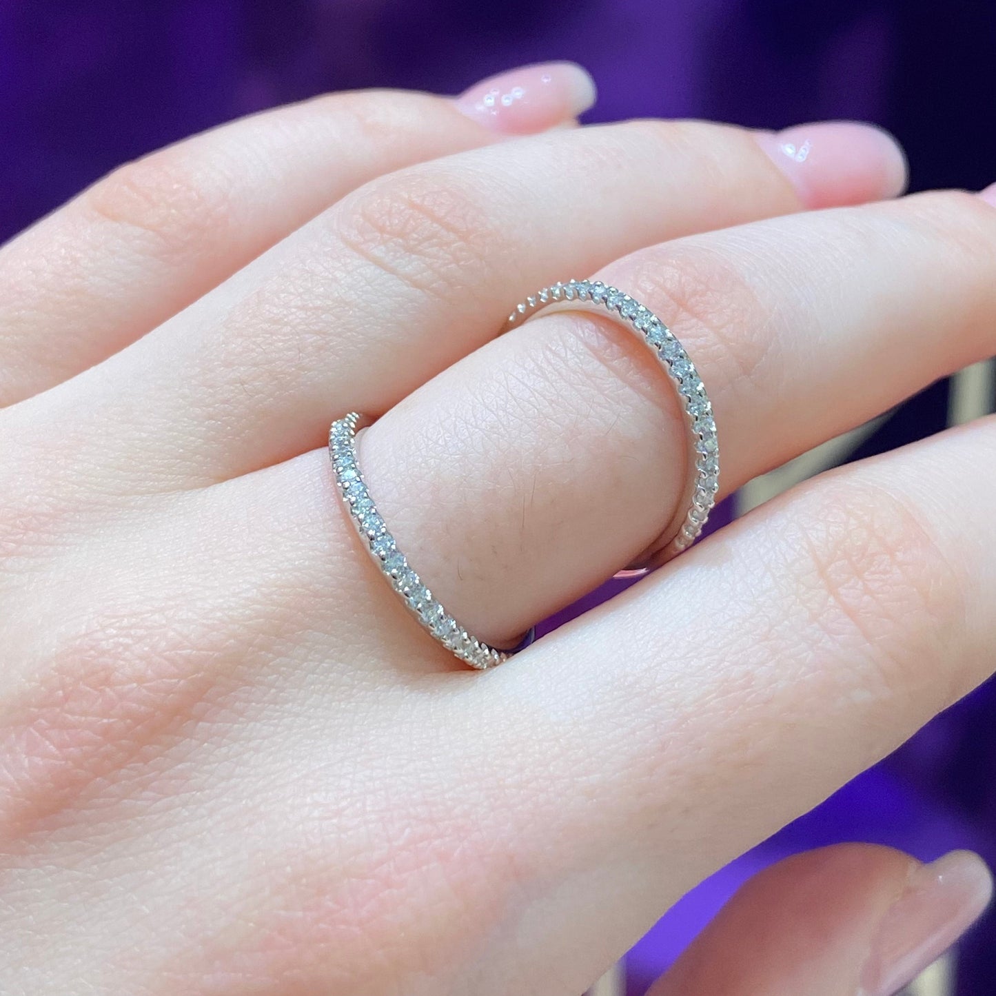Double Chain Silver Ring