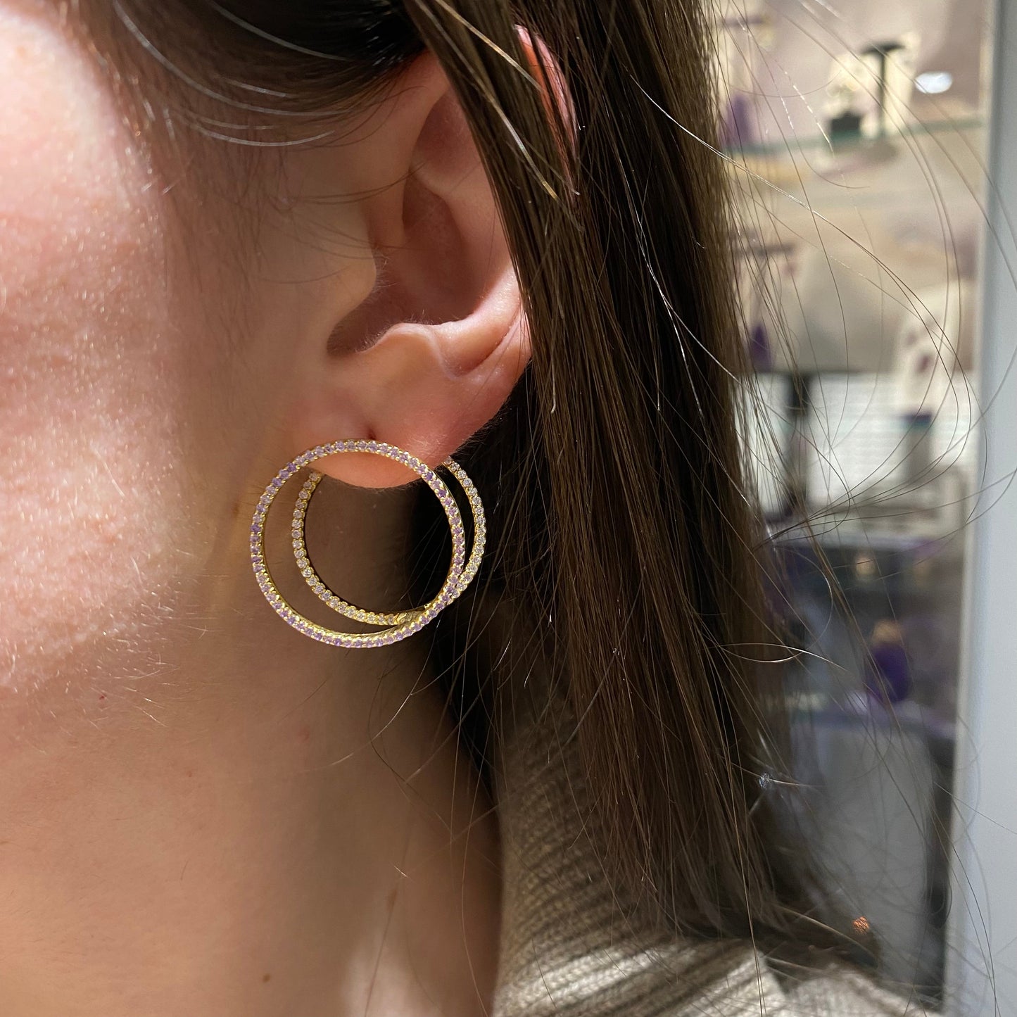 Round Chain Earrings