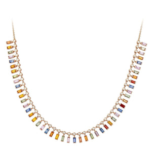 Breathtaking Diamond 18K Rose Gold Necklace for Her