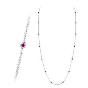 Breathtaking Diamond 18K White Gold Necklace for Her