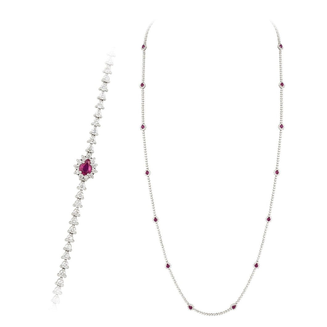 Breathtaking Diamond 18K White Gold Necklace for Her