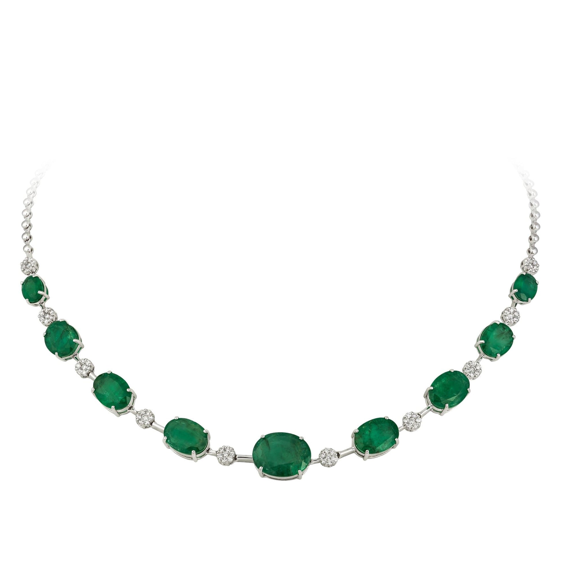 Breathtaking Diamond 18K White Gold Necklace for Her