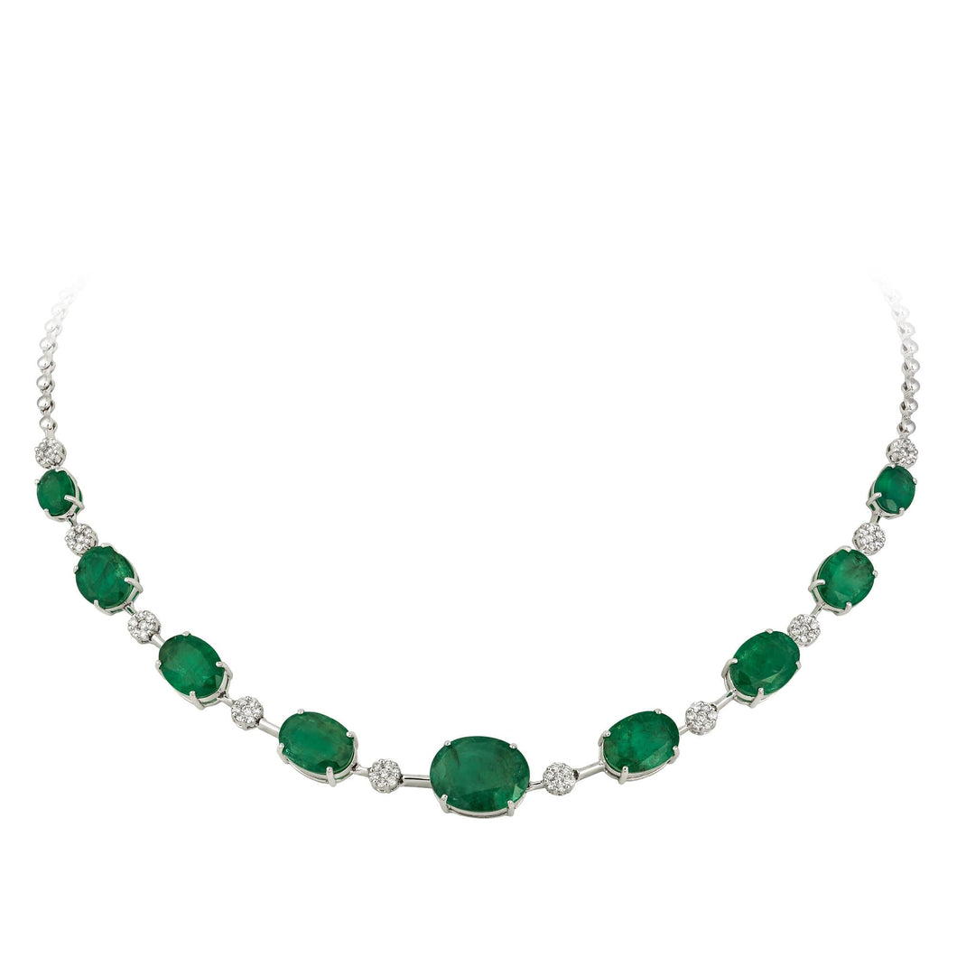 Breathtaking Diamond 18K White Gold Necklace for Her