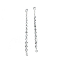 Load image into Gallery viewer, Fine Long Circle Chain Earrings
