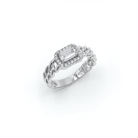 Fashion Chain Silver Ring