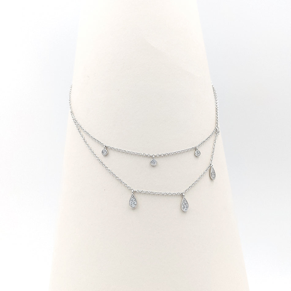 Double Fine Silver Necklace