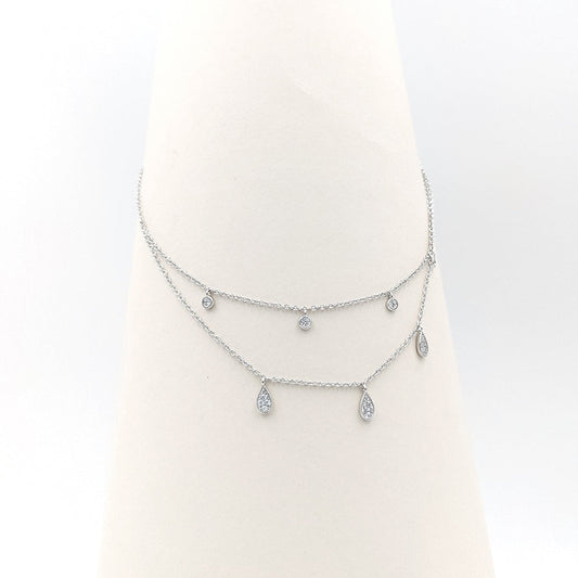 Double Fine Silver Necklace