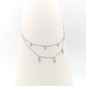 Double Fine Silver Necklace