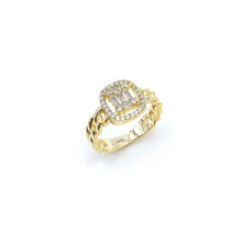 Load image into Gallery viewer, Briliant Chain Silver Ring
