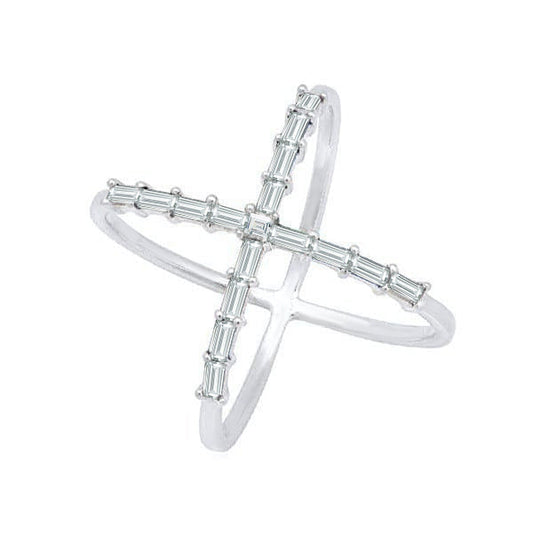 Sunshine Cross Silver Ring