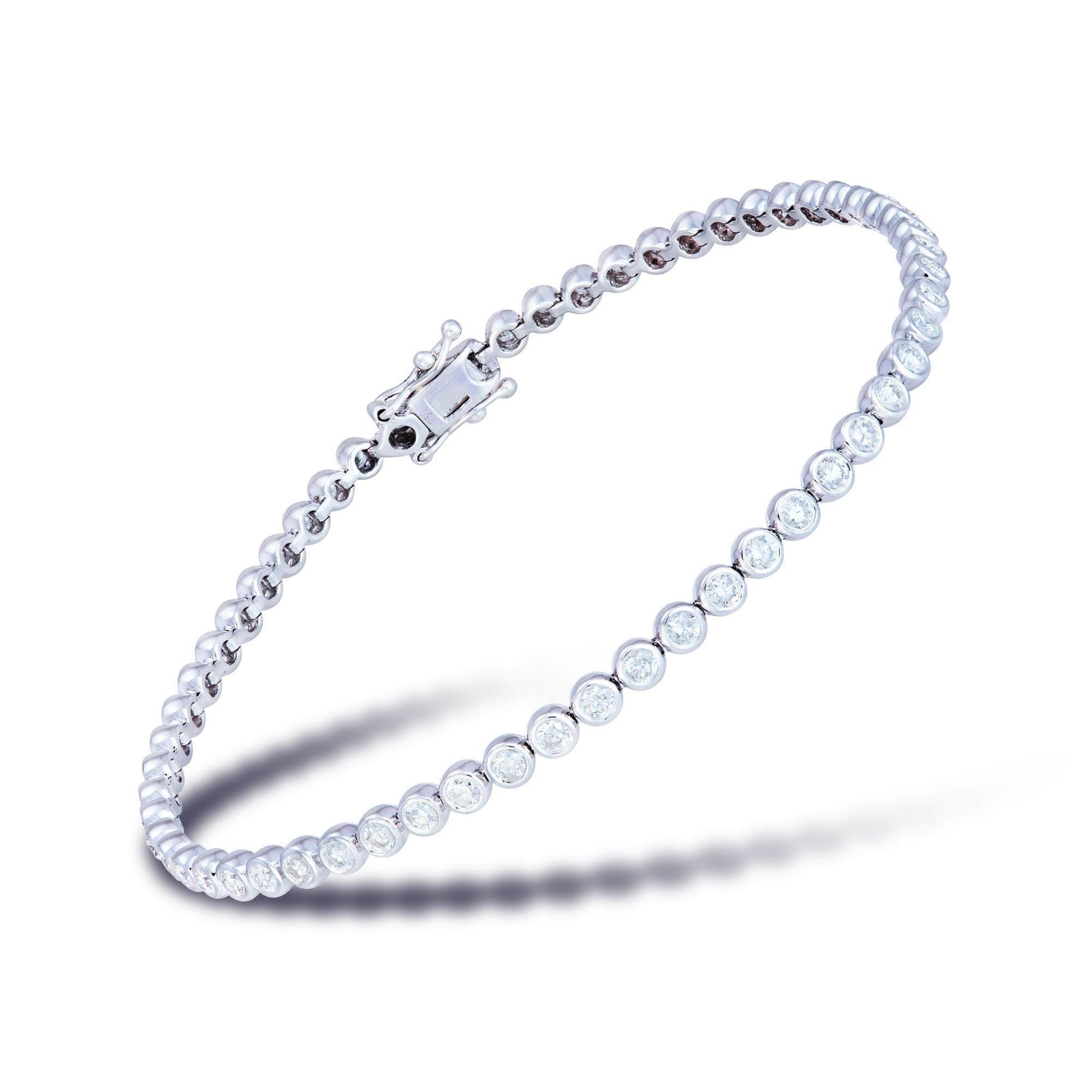 Diamond Tennis BRACELET 18K White Gold