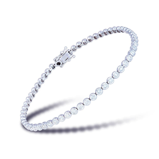 Diamond Tennis BRACELET 18K White Gold
