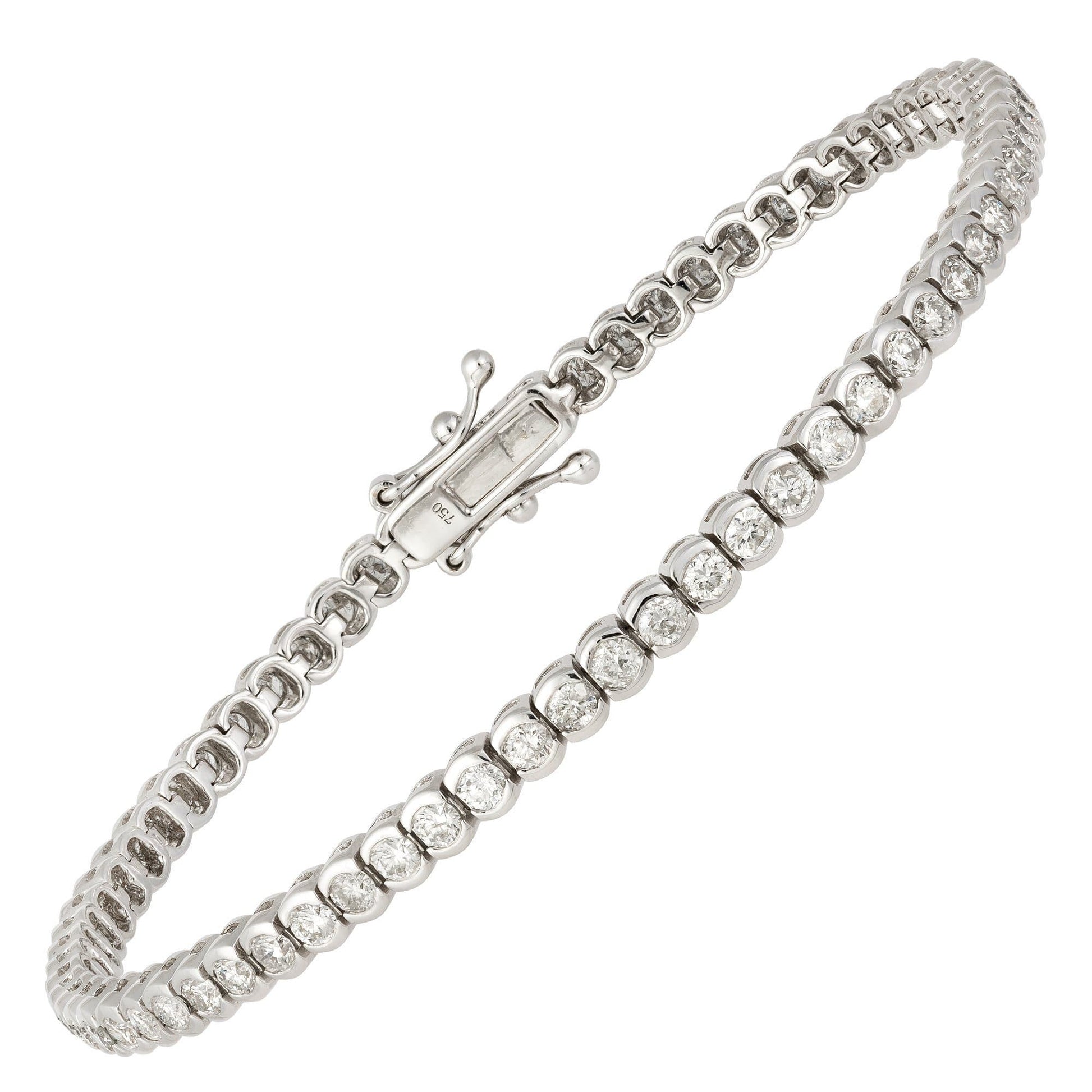 Diamond Tennis BRACELET 18K White Gold