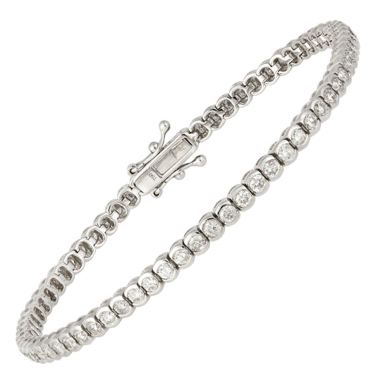 Diamond Tennis BRACELET 18K White Gold