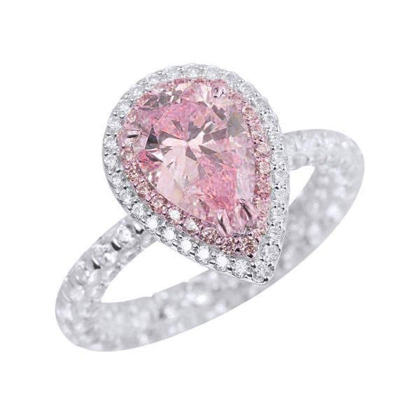 Pear Shape Baby Essenia Silver Ring