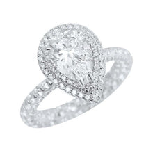 Load image into Gallery viewer, Pear Shape Baby Essenia Silver Ring
