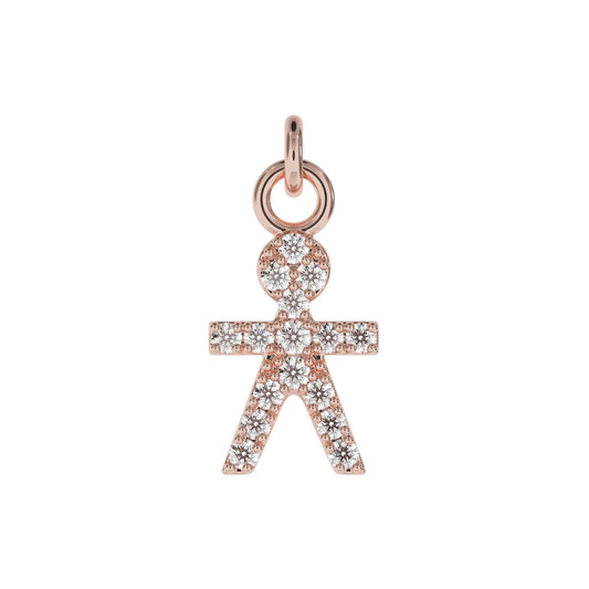 Personalised Silver Pendant Small Boy