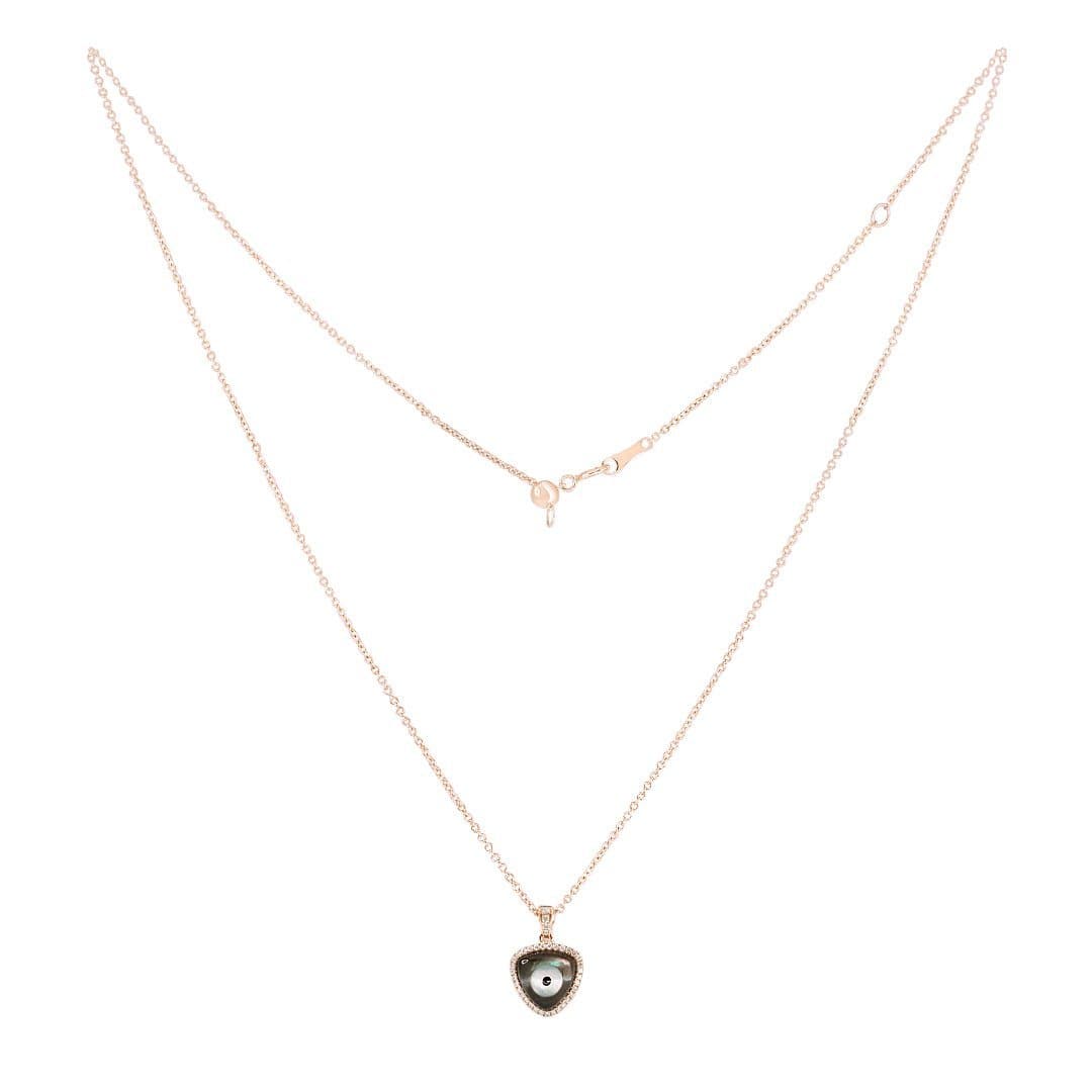 Cat Eye Rose Gold Necklace - Natkina