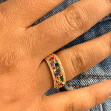 Load image into Gallery viewer, Double Rainbow Ring - Natkina
