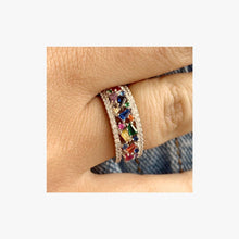 Load image into Gallery viewer, Double Rainbow Ring - Natkina
