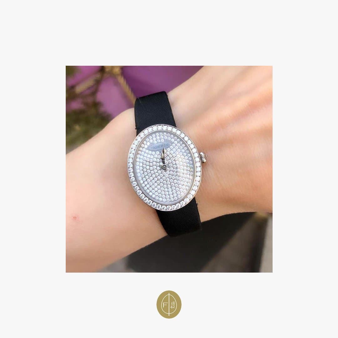 Fabergé Timepieces Anastasia Diamonds Ladies 18 Karat White Gold Watch - Natkina