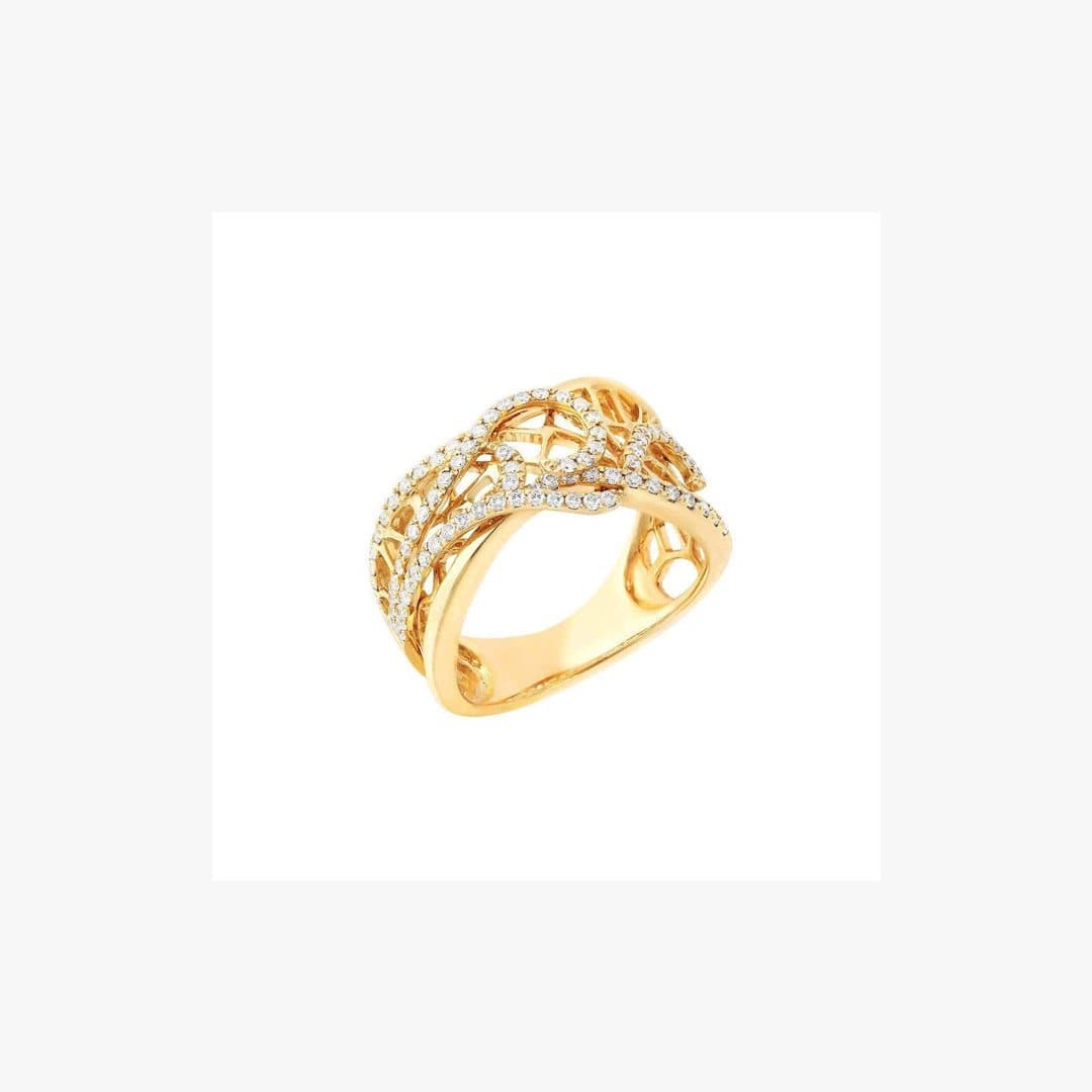 Fine Jewellery Diamond Yellow Gold Ring - Natkina