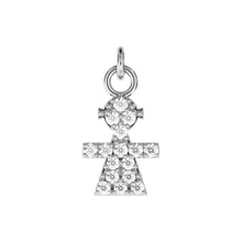 Load image into Gallery viewer, Personalised Silver Pendant Small Girl
