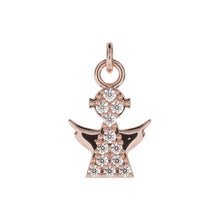 Load image into Gallery viewer, Personalised Silver Pendant Small Angel

