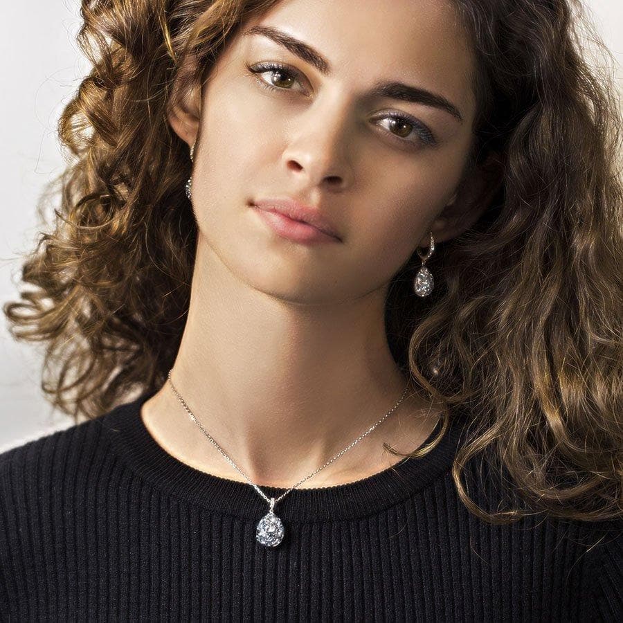 Gloria Oval Blue Topaz Pendant - Natkina