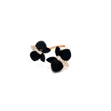 Load image into Gallery viewer, Eternelle Orchid Ring Onyx Rose Gold
