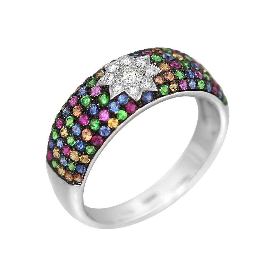 Multisapphire Star Ring - Natkina