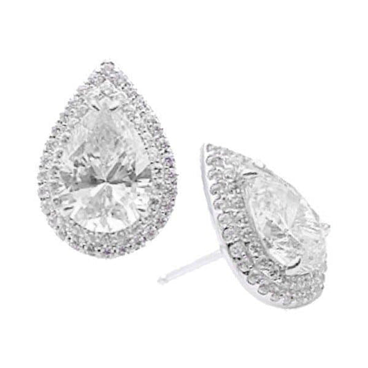 Pear Stone Silver Earrings Baby Essenia