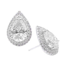 Load image into Gallery viewer, Pear Stone Silver Earrings Baby Essenia
