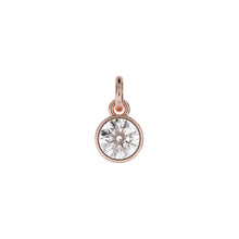 Load image into Gallery viewer, Personalised Silver Pendant Small Crystal
