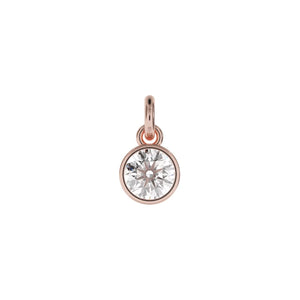 Personalised Silver Pendant Small Crystal