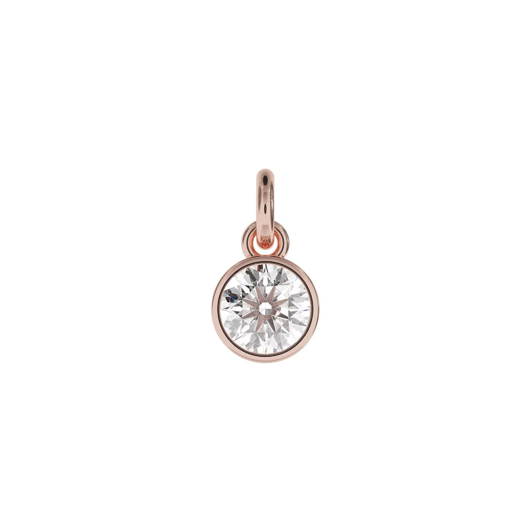 Personalised Silver Pendant Small Crystal