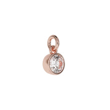 Load image into Gallery viewer, Personalised Silver Pendant Small Crystal
