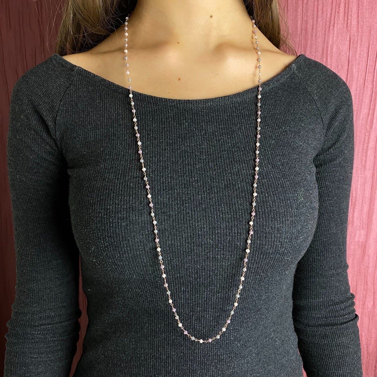 Personalise Your Double Beads Necklace - Natkina