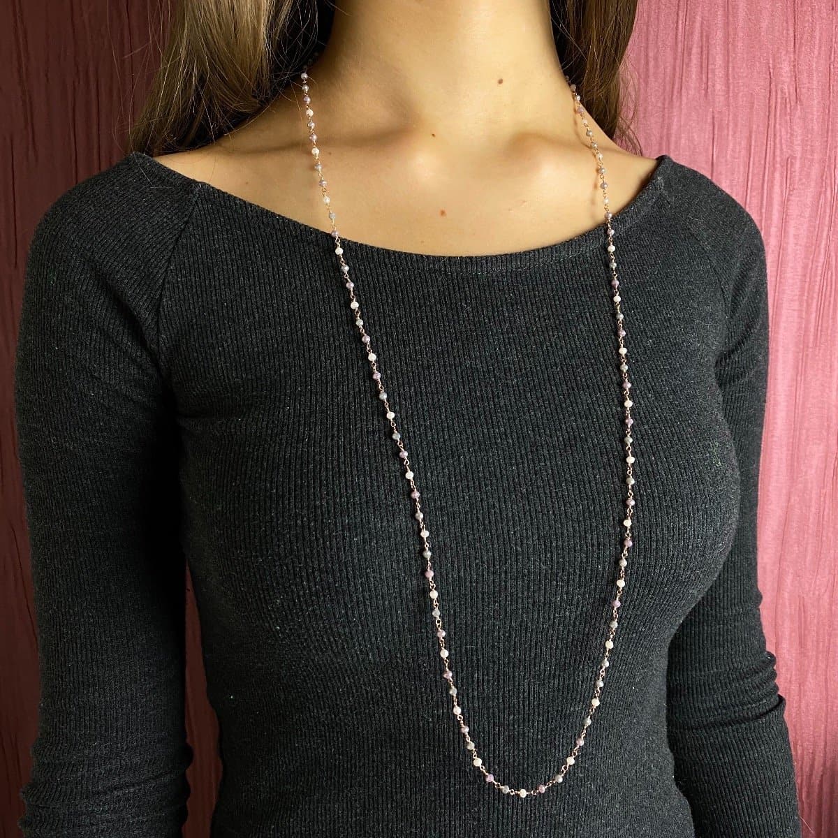 Personalise Your Double Beads Necklace - Natkina