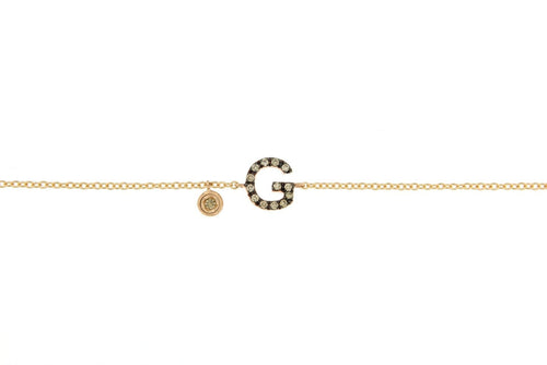 Personalized Diamond Bracelet & Diamond Charm - Natkina